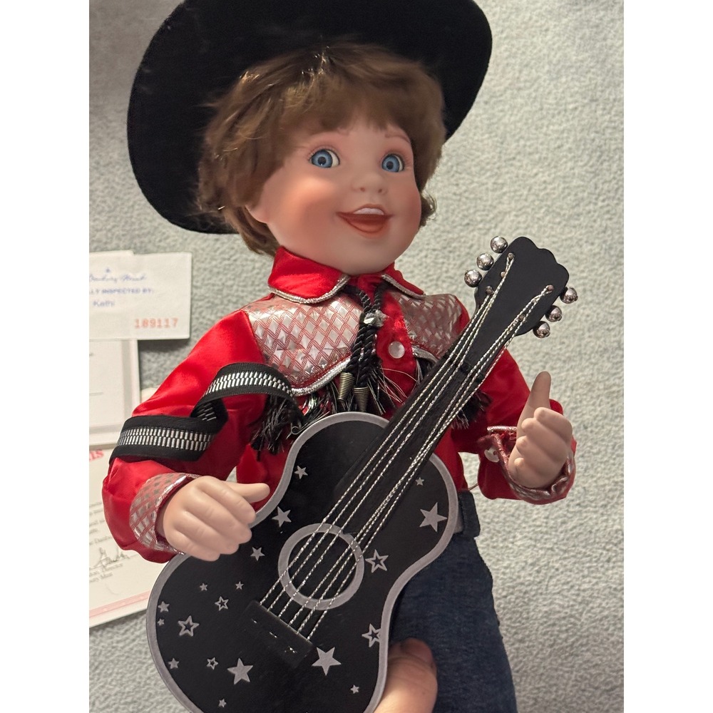 ArtEffects Danny A Doll Classic by Sandra Bilotto Porcelain Cowboy Boy Doll 12in